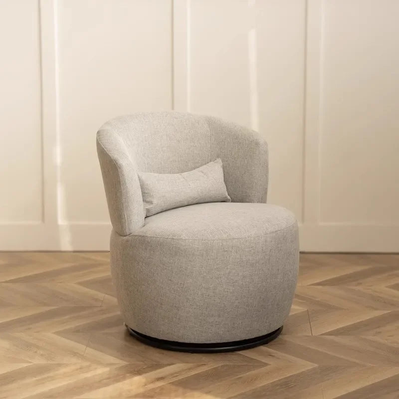 Y Simple light luxury rotating backrest sofa chair Italian armrest round leisure chair living room single sofa