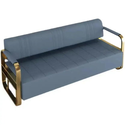-Good Beauty Salon Station Waiting Sofa Barber Shop Reception Couch Leather Waiting Chair