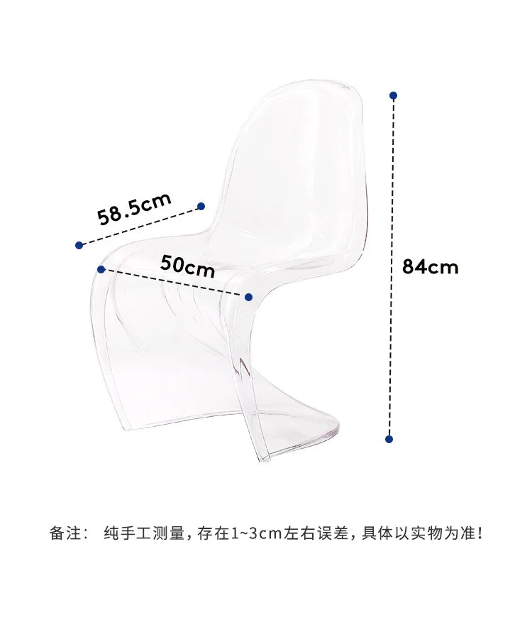 Lightweight Chair Nordic Designer Furniture Sedie Soggiorno Pranzo Kitchen Chaise Design Room Acrylic Modern Dining Transparent