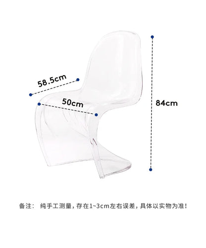 Lightweight Chair Nordic Designer Furniture Sedie Soggiorno Pranzo Kitchen Chaise Design Room Acrylic Modern Dining Transparent