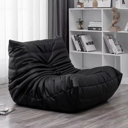 Lazy sofa, togo caterpillar sofa, light luxury, simple Internet celebrity creative chair, suede freehand space recliner