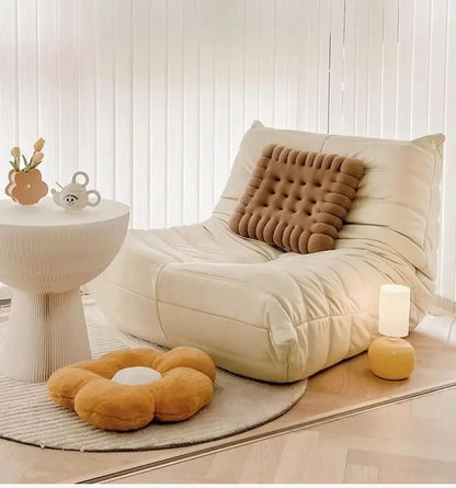 Single Sofa Caterpillar Sofa Balcony Leisure Bedroom Living Room Lie Down or Sleep Lazy Sofa Single Deck Chair