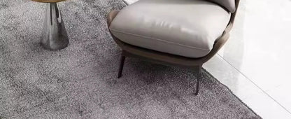 Single Chair Sofa Dining Armrest Chairs Black Yellow Upholstered Armchair Living Room Upholstery Replacement Salon Furniture