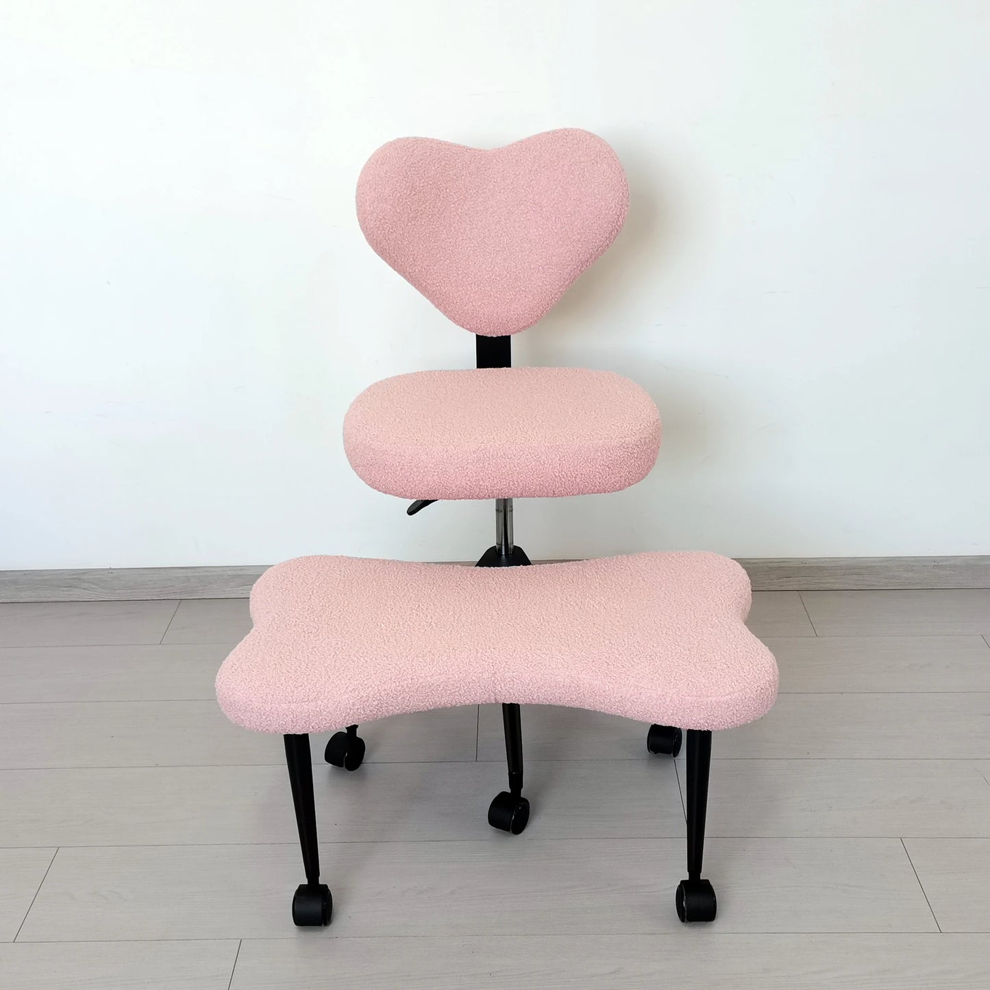 Cross Leg Chair - Meditation Chair with Wheels, ADHD Chair, Height Adjustable Seat, Adjustable Footstool