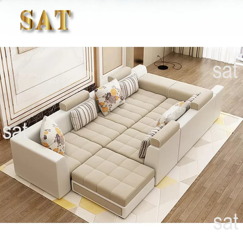 -Modern Design Living Room Sofa Leisure Corner Sofa Set