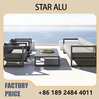 Aluminum Outdoor Lounge Chair - Weather-Resistant Woven Fabric, Rustproof Aluminum Frame - Perfect for Garden, Patio, Balcony