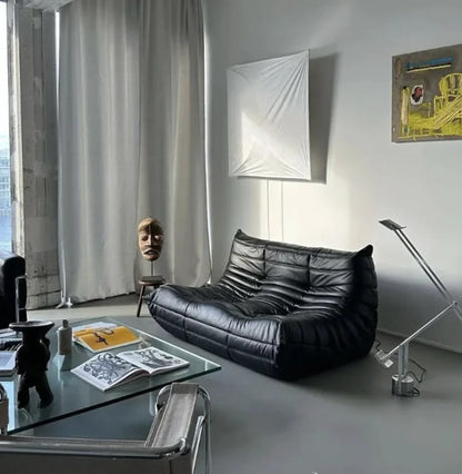 Genuine leather caterpillar sofa, fashionable, luxurious, high-end and atmospheric, can be used in living rooms, hotels, bedroom