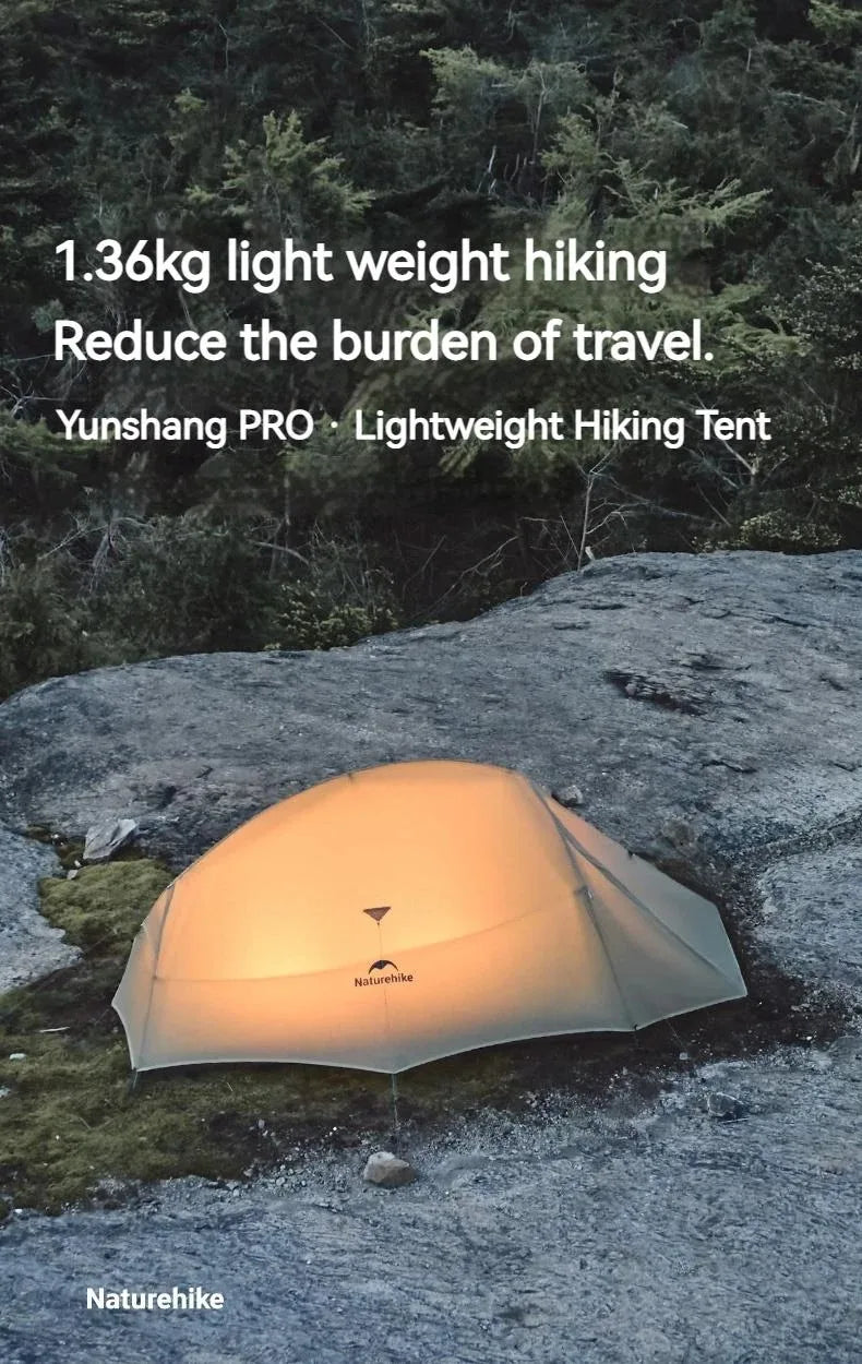 Naturehike Cloud Up Pro Tent 1 2 Person 20D Ultralight Portable Waterproof Camping Tent Outdoor Hiking Travel Backpacking Tent