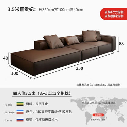 Nordic Minimalist Living Room Sofas Leather Sex Recliner Designer Lounge Sofas Garden Relaxing Designer Divano Salon Furniture