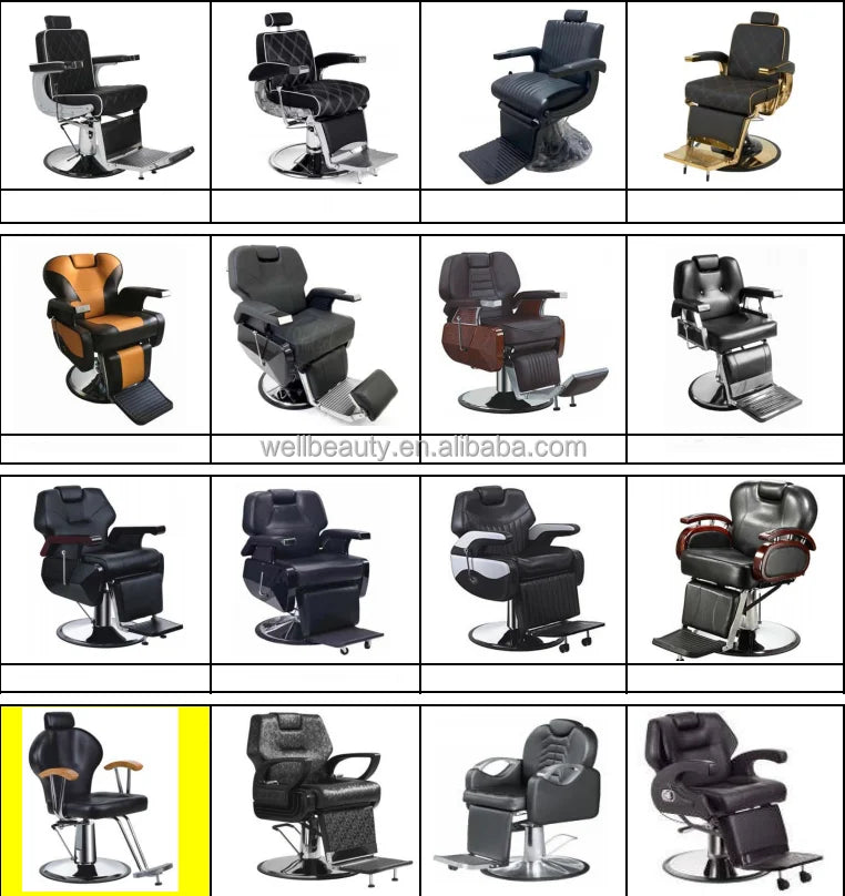 Retro Stylish King Beauty Hairdressing Armrest Hair Styling Classic Hydraulic Furniture Salon Barber Chair