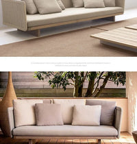 combination furniture Outdoor sofa, outdoor leisure terrace, patio, rattan sofa, teak villa, hotel, garden balcony