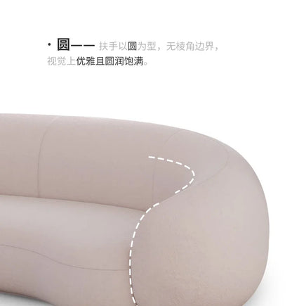 Curved Armchair Living Room Sofas White Designer Modern Minimalist Living Room Sofas Lazy Floor Muebles Lounge Suite Furniture