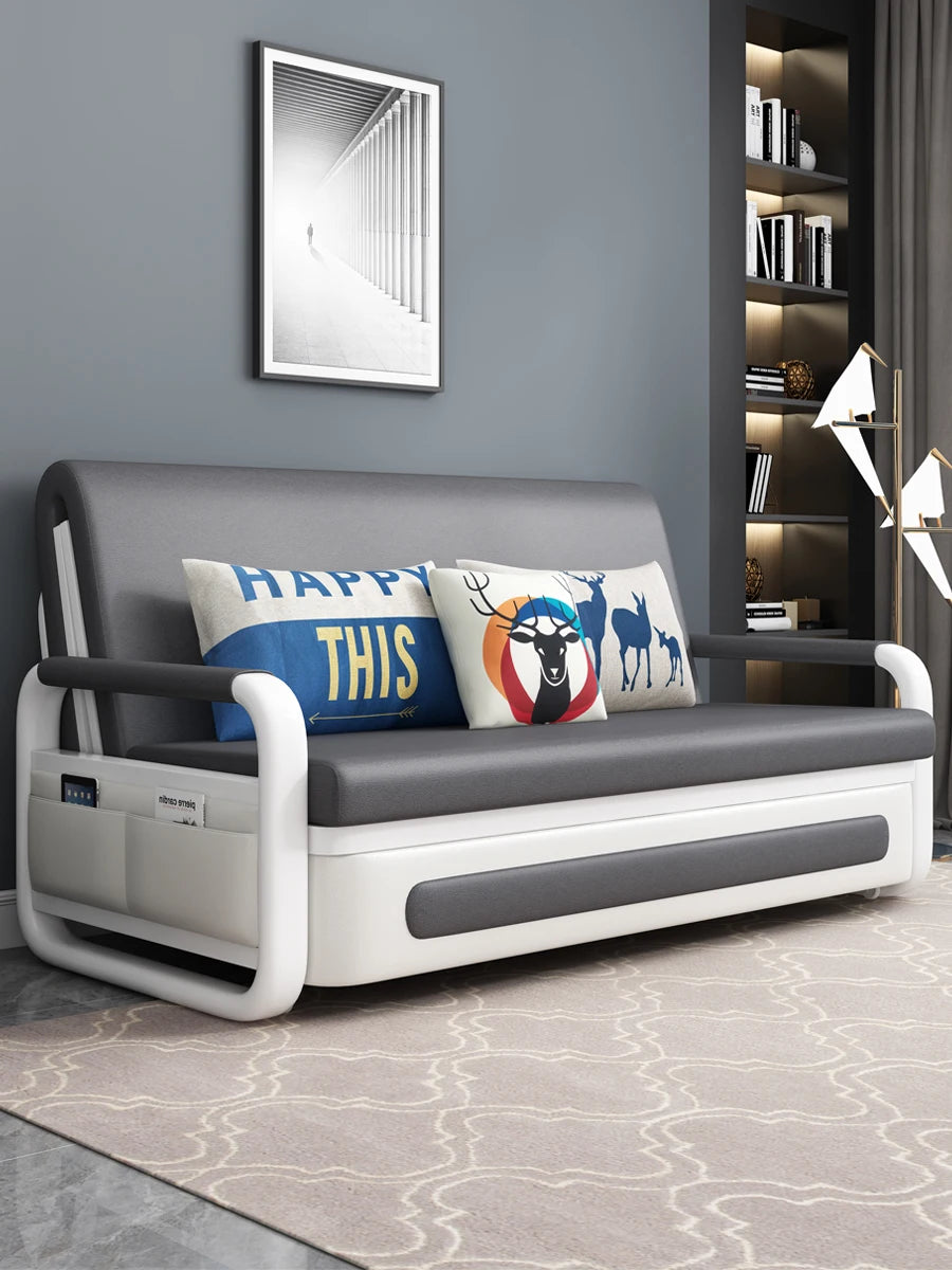 Sofa bed dual-purpose foldable single multi-functional storage small apartment living room double