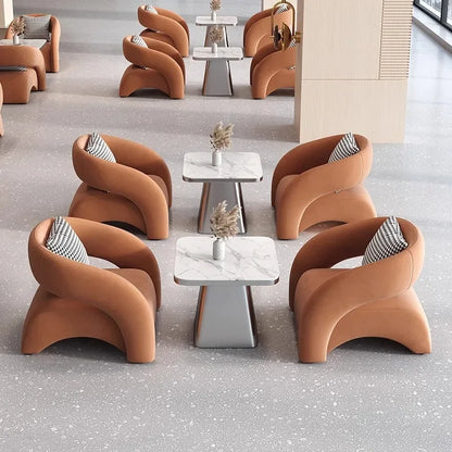 Nordic design single sofa modern minimalist light luxury living room balcony leisure tiger chair  FT
