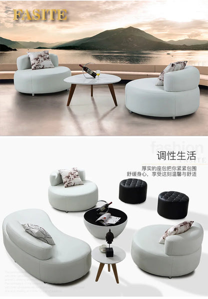 Coffee table combination, simple modern seating area, reception room, negotiation sofa, storefront sofa