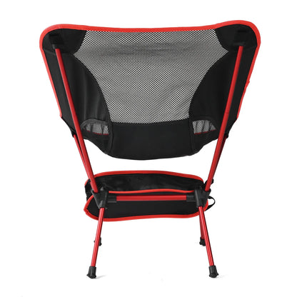 Lightweight Folding Camping Chair,Portable Aluminum Alloy Outdoor Chair with Lazy Backrest,Foldable Design for Fishing,Hiking