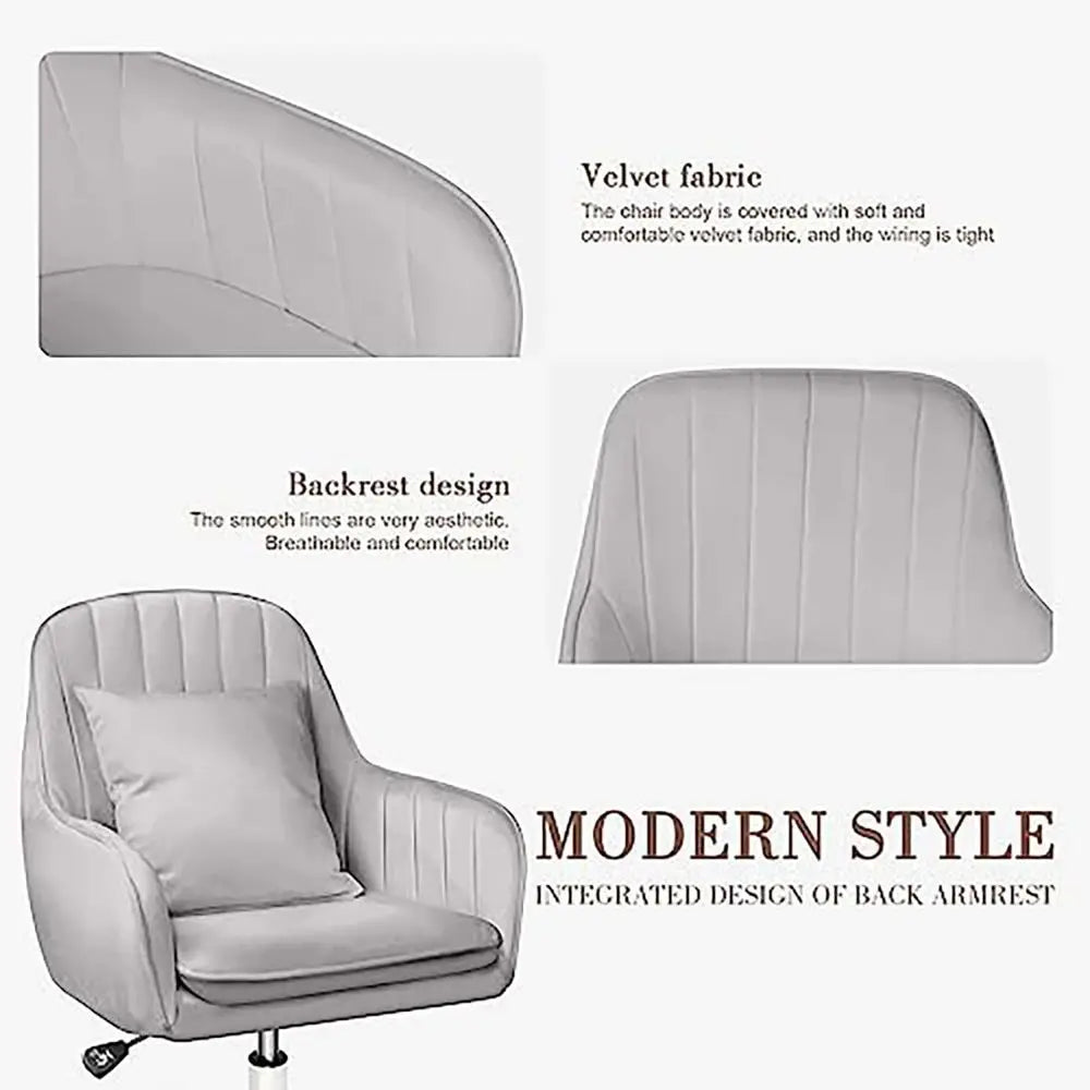 Home Computer Chairs Adjustable Task Chairs Modern Office Chair Makeup Chair 360 Swivel Computer Chair Mid Back