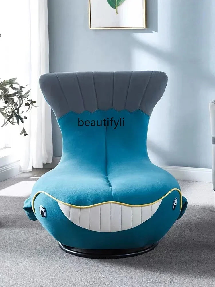 ss7304 Shark Swivel Chair Animal Leisure Small Apartment Simple Home Whale Sofa