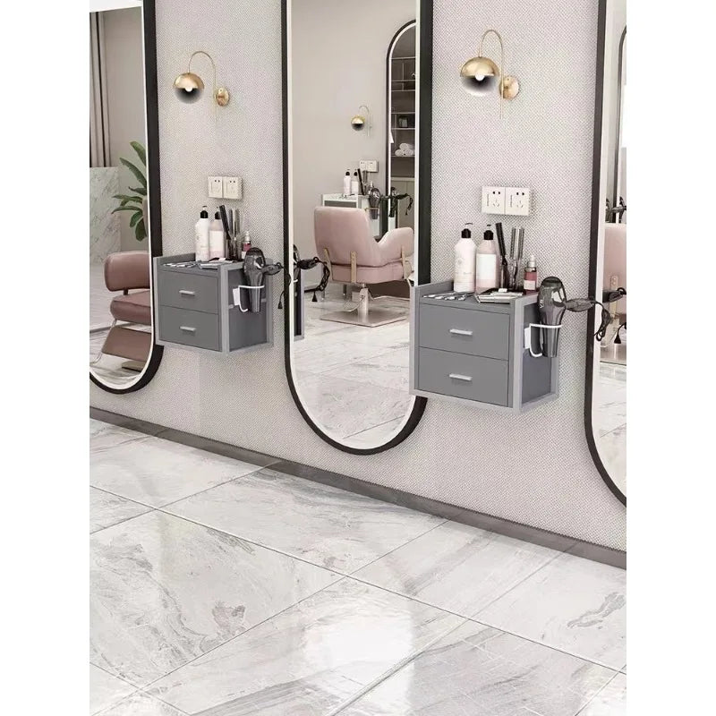 Modern Metal Frame Layer Tool Cart Hair Salon Equipment Set Furniture Beauty Salon Trolley Wall Mounted Tool Cabi