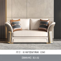 Italian Designer Leather Sofas Luxury 3 Pieces Set Minimalist Modern Sofa Loveseat Floor Divano Soggiorno Home Furniture