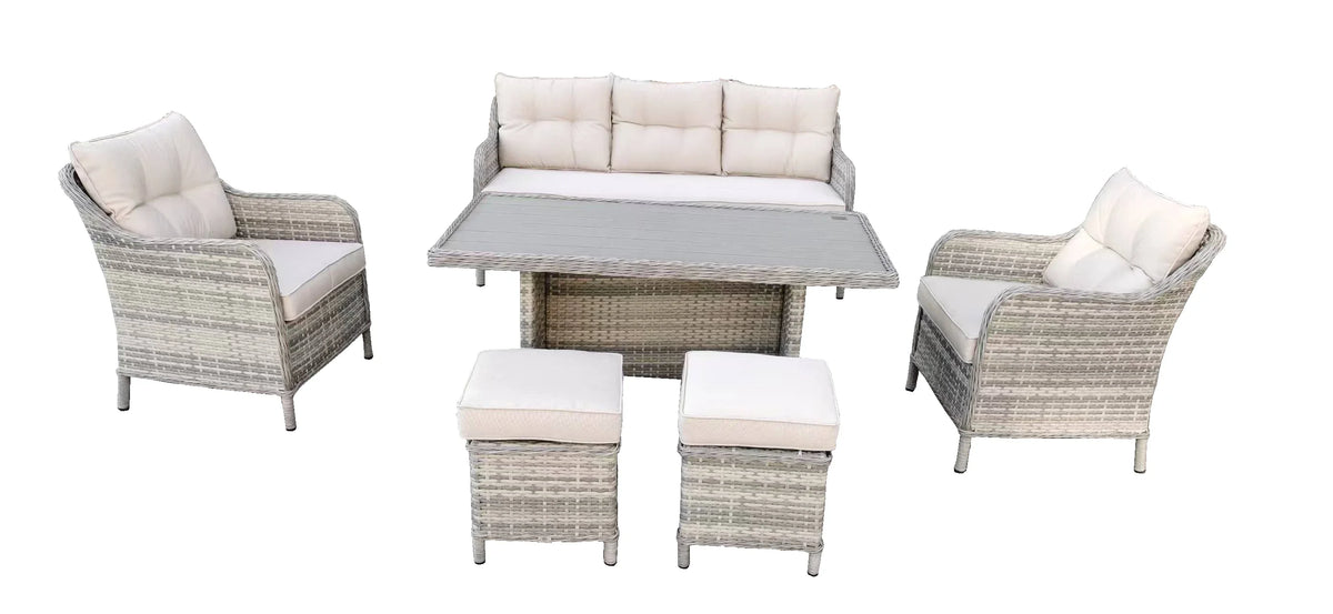 Sturdy All - Weather Outdoor Sofa Furniture Set Garden Sofa Set With Removable Cushion