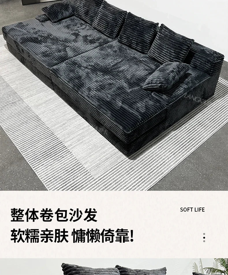 Bed Luxury European Sofa Armrest Adults Villa Floor Vacuum Compressed Couch Living Room Recliner Divano Sottovuoto Furniture