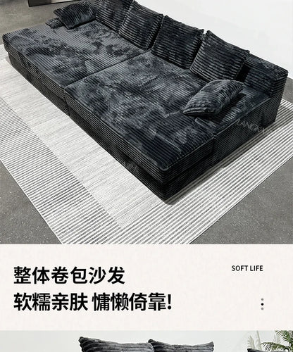 Bed Luxury European Sofa Armrest Adults Villa Floor Vacuum Compressed Couch Living Room Recliner Divano Sottovuoto Furniture