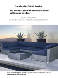 Wholesale Outdoor High Quality Sofa Rattan Sofa Garden Dining Sofa Outdoor Patio Furniture
