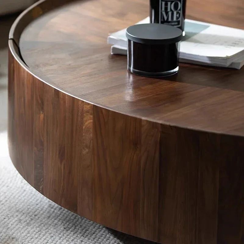 Nordic Solid Wood Coffee Table Modern Simple Originality Round Coffee Table Sofa Side Living Room Home Furniture Salontafel FYCT