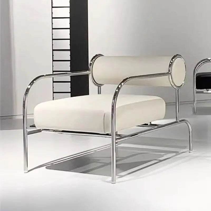 art simple Armchair Medieval style stainless Italian minimalist Armchair ergonomic design cadeiras para sala de estar furniture
