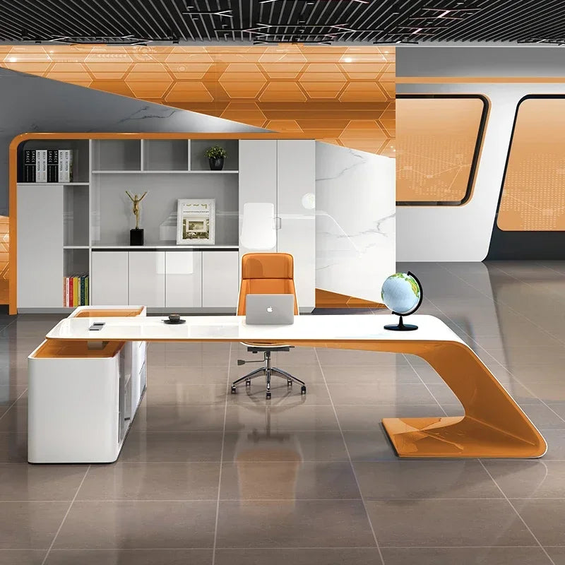 Luxury Conference Office Desk Organizer Standing Modern Customized Computer Desks Reception Cute Escritorio Oficina Furniture