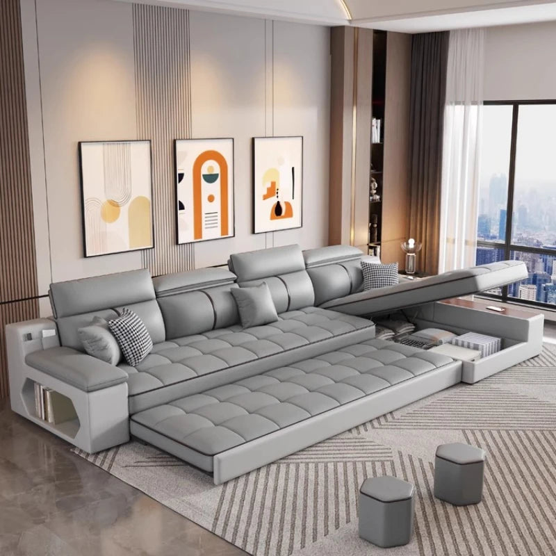 Multifunctional Nordic Recliner Sofas Bed Floor Foldable Modern Sofas Living Room Luxury Divani Da Soggiorno Home Furniture