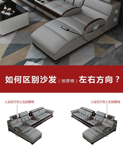 Multifunction Apartment Sofas Recliner Luxury Massage Comfortable Sofas Leather Electric Canape Salon De Luxe Home Furniture