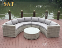 -L shape Design rattan wicker sofa set modular modern garden sectional furniture outdoor furniture