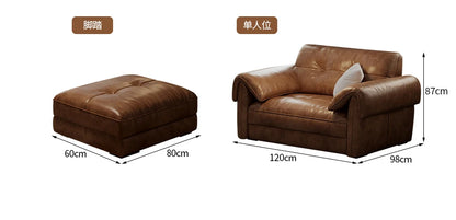 Leather Corner Living Room Sofas Armchair Minimalist Lazy Lounge Living Room Sofas Hallway Designer Muebles Postmodern Furniture