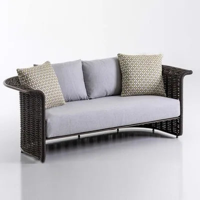 Outdoor sofa courtyard terrace simple rattan sofa waterproof sunscreen balcony rattan chair furniture