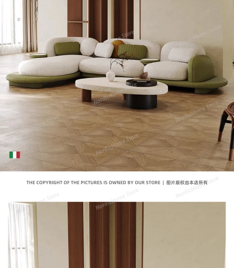 Light Luxury Italian Sofa Living Room Designer Unusual Adult High Quality Aesthetics Sofas Aesthetics Trendy Muebles Furniture