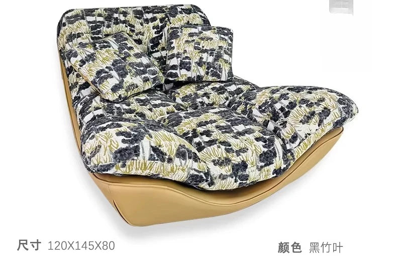 Italian Style Lounge Chair Reclining Sofa Chair for Living Room Bedroom Balcony Modern Designer Lazy Sofa with Adjustable