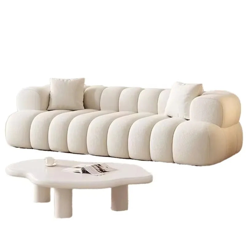 Luxury Modular Combination Sofa Set Home Hotel Fabric Reclining Cooling Sponge Filled Living Room Apartment
