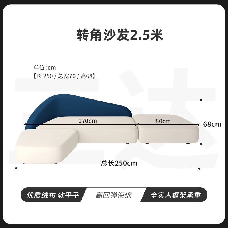 Relaxing Room Decor Living Room Sofas Sets Lounge Minimalist Sofas Recliner Puffs Lazy Couch Koltuk Takımı Trendy Furniture