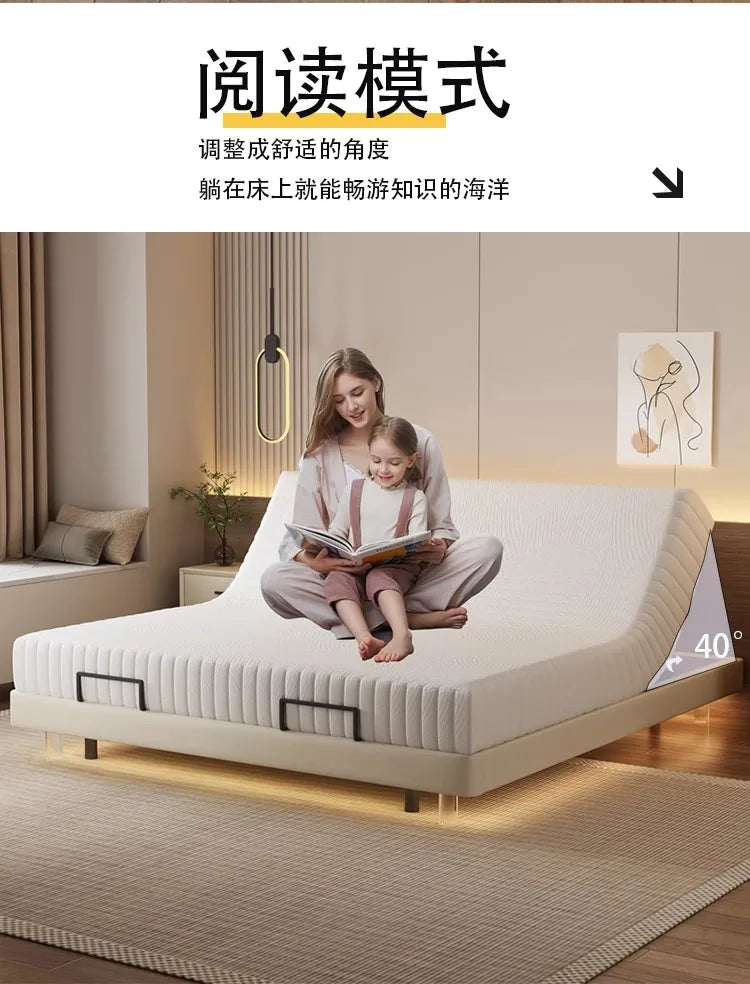 Smart Luxury Bed Modern Sofa Design Bedroom Platform Sleeping Massage Bed Platform Safe Letto Matrimoniale Office Furniture