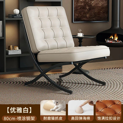 Black Metal Living Room Chairs Balcony Throne Relax Reading Modern Room Decor Fashion Chairs Comfortable Sillones Home Design