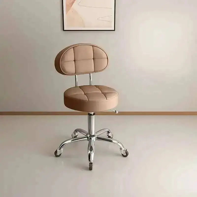 Big work stool hair cutting chair rotating lifting round stool pulley hair salon special beauty stool