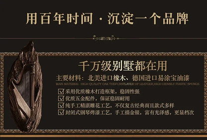 A55 European dining table andchairs American marble round table with turntable solid wood carving flower luxury champagne gold r