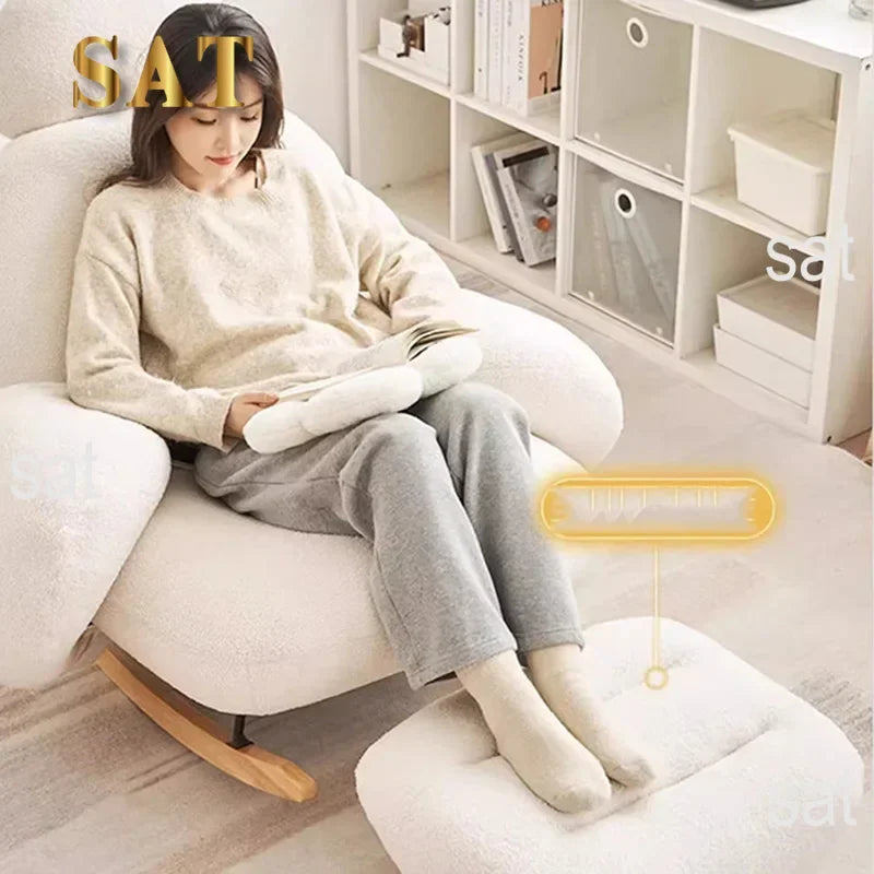 m Modern Ergonomic White Chairs Minimalist Living Room Recliner Lounge Chairs Floor Bedroom Para Home Decor m