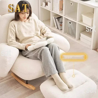 m Modern Ergonomic White Chairs Minimalist Living Room Recliner Lounge Chairs Floor Bedroom Para Home Decor m
