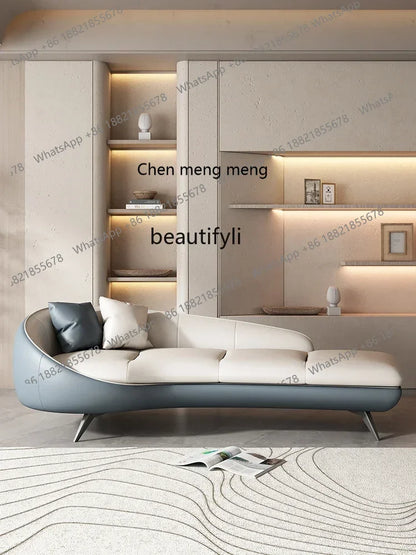 xx1Modern curved sofa living room deck chair hotel homestay leisure beauty couch