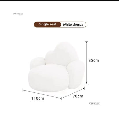 Simple Small Apartment Living Room Sofas Nordic Home Balcony Single Back Sofa Chair Beauty Salon Lounge Reception Double Sofas