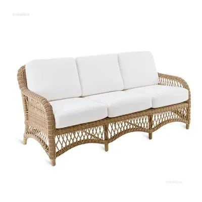 Outdoor PE Rattan Garden Chairs Balcony Courtyard Garden Waterproof Sofa Chairs Outdoor Terrace Leisure Chair Outdoor Furniture