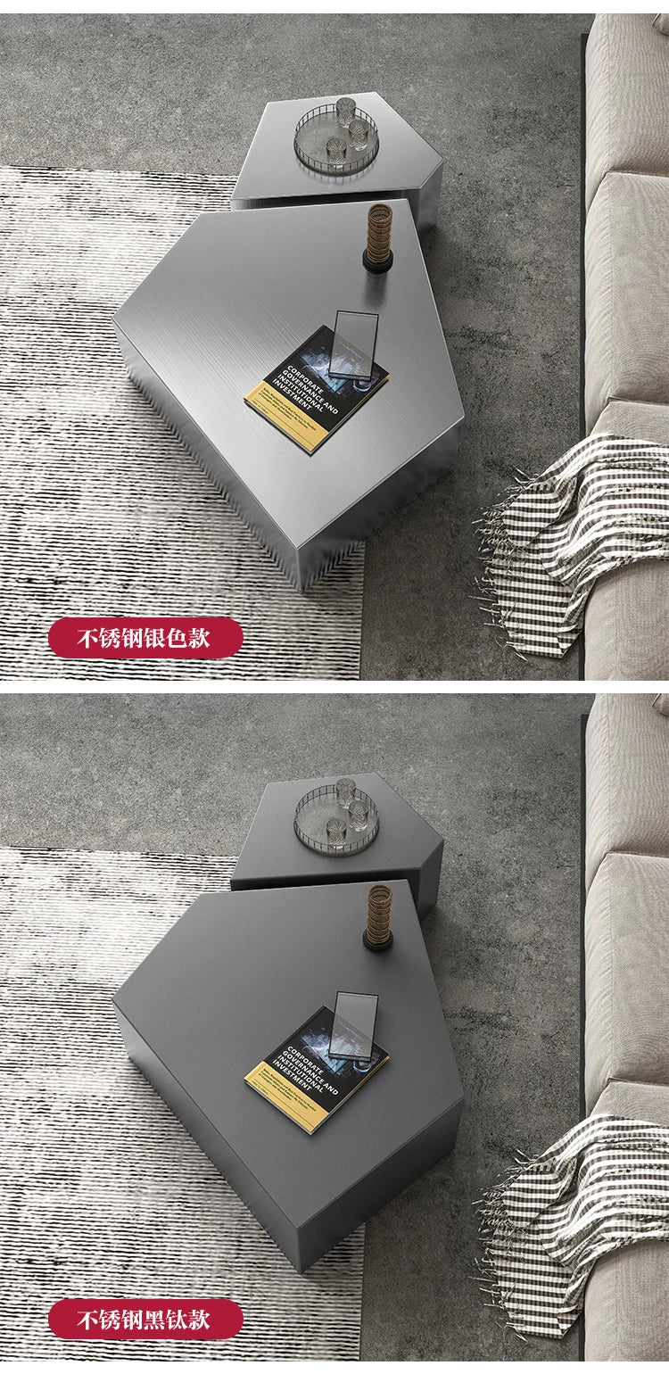 Glam Simple Coffee Table Ornaments Frame Design Storage Coffee Table Modern Aesthetic Meubles De Salon House Accessories